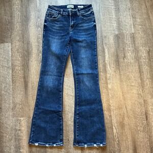 Olivy Jeans Women Size 7 Boot Cut Flare Dark Wash Jeans